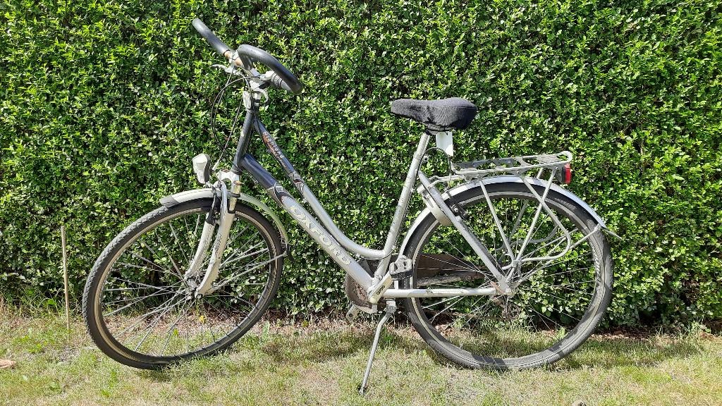 Oxford Highland damesfiets, Gebruikt, Velgrem, Versnellingen, 50 tot 53 cm