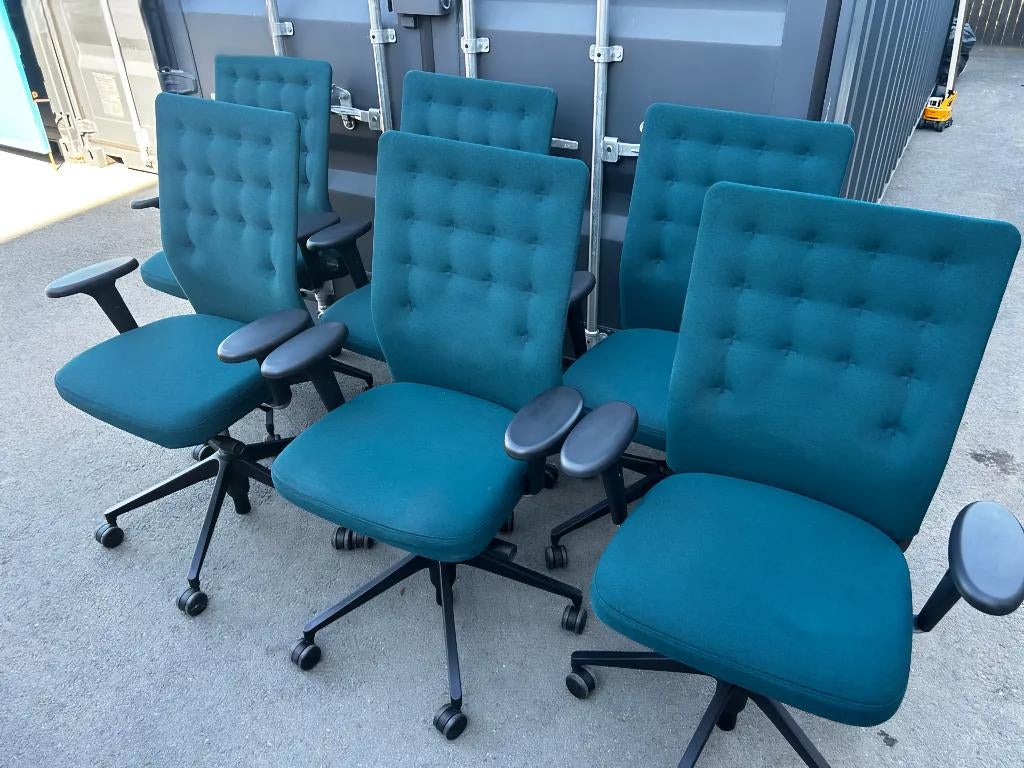 Fauteuil de bureau ergonomique Vitra ID Trim turquoise, Autres couleurs, Chaise de bureau de gaming, Comme neuf, Enlèvement