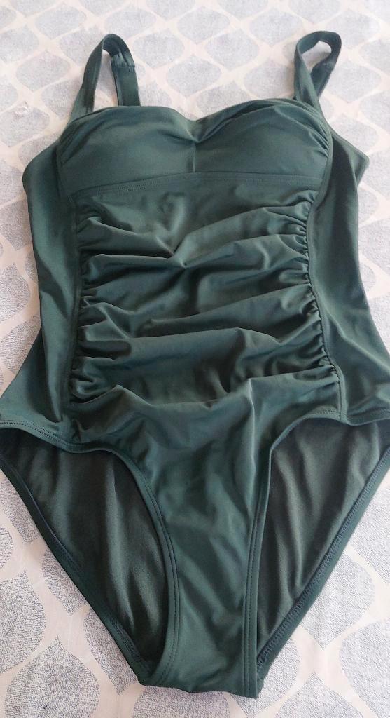 Eendelig badpak, Kleding | Dames, Badmode en Zwemkleding, Zo goed als nieuw, Badpak, Groen, Ophalen