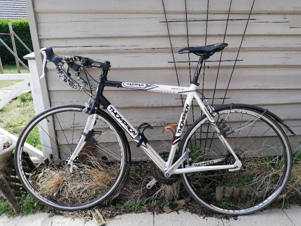 Koersfiets Thompson Ritchey zwart wit, Autres marques, Aluminium, Enlèvement, 28 pouces