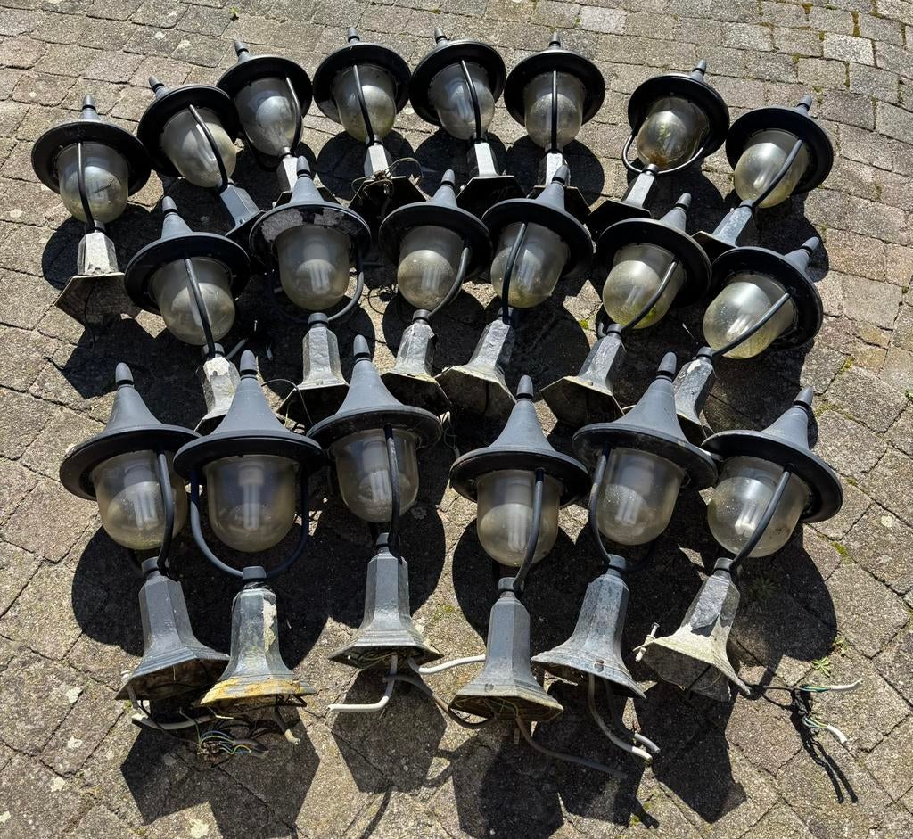 Buitenlamp bologna sokkel, Ophalen, Gebruikt, Staande lamp, Aluminium