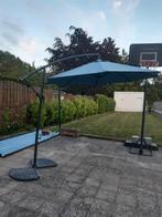 Gedeporteerde parasol diameter 300 cm Met 2 gewichten, Ophalen, 2 tot 3 meter, Zo goed als nieuw, Verstelbaar