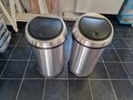 Poubelles(2 pieces)  Brabantia 40-50 L, Maison & Meubles, Enlèvement, Inox