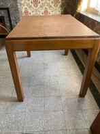 Stevige houten tafel - beuk, Ophalen, Gebruikt, 100 tot 150 cm, Vintage