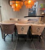 6 velvet stoelel, Huis en Inrichting, Ophalen, Zo goed als nieuw