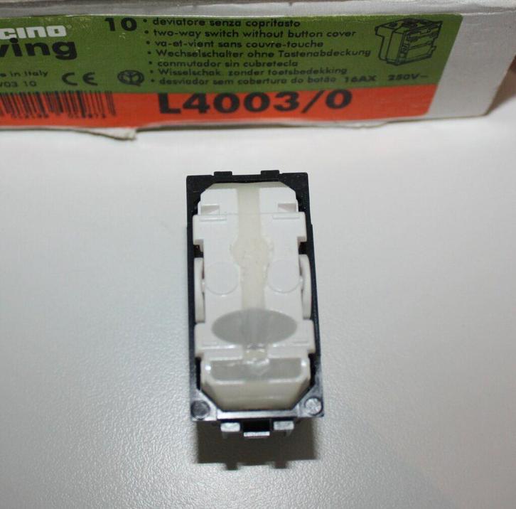 Bticino Magic, Living, Light (Tech), Axolute, Terraneo,…, Bricolage & Construction, Électricité & Câbles, Neuf, Interrupteur, Interrupteur