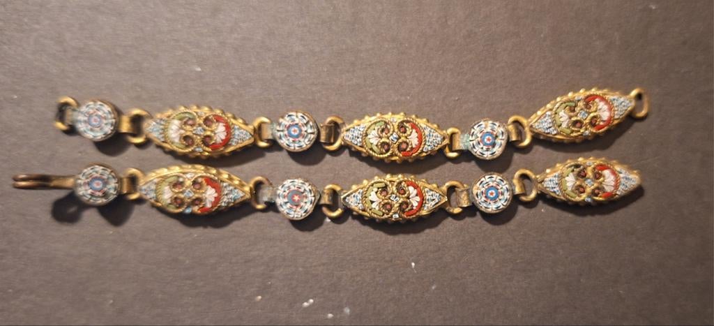 Italiaans micro mozaïek armband, Ophalen, Gebruikt