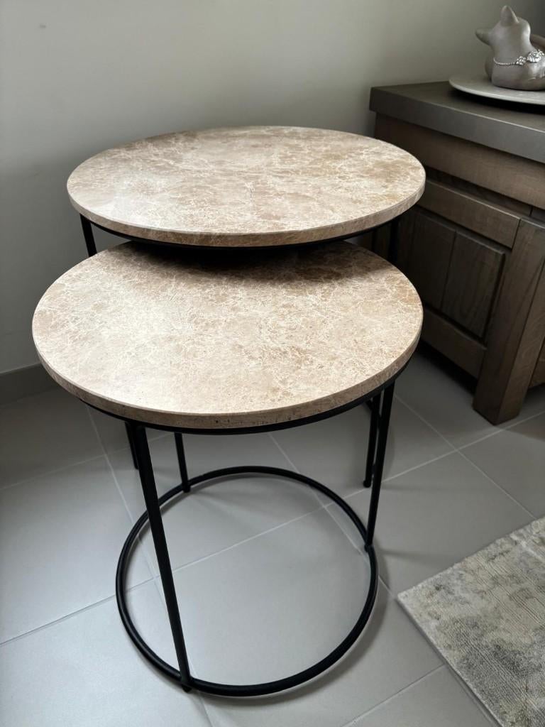 Bijzettafelset Juno Juntoo, Overige materialen, Rond, Nieuw, Ophalen