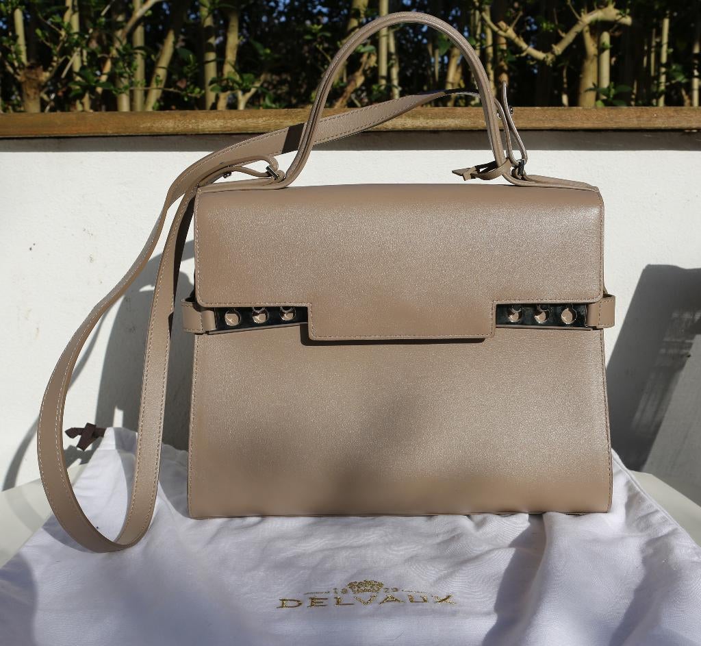 Sac Delvaux Tempête MM Tourterelle, Bijoux, Sacs & Beauté, Sacs | Sacs Femme, Comme neuf, Enlèvement ou Envoi