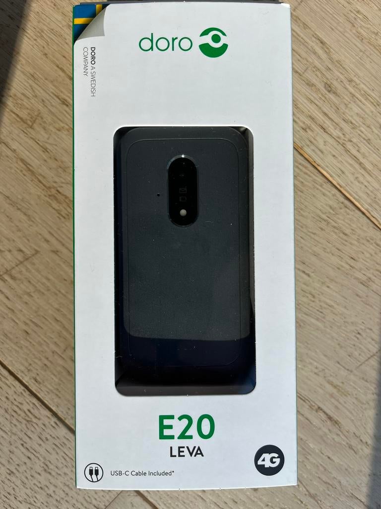 GSM Doro Leva E20 Nieuw, Telecommunicatie, Ophalen, Minder dan 3 megapixel, Zwart