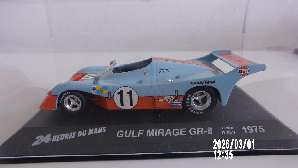 JACKY ICKX.GULF MIRAGE GR8 LE MANS 75.IXO 1/43 COM NEW, Ophalen of Verzenden, Zo goed als nieuw, Auto, Overige merken