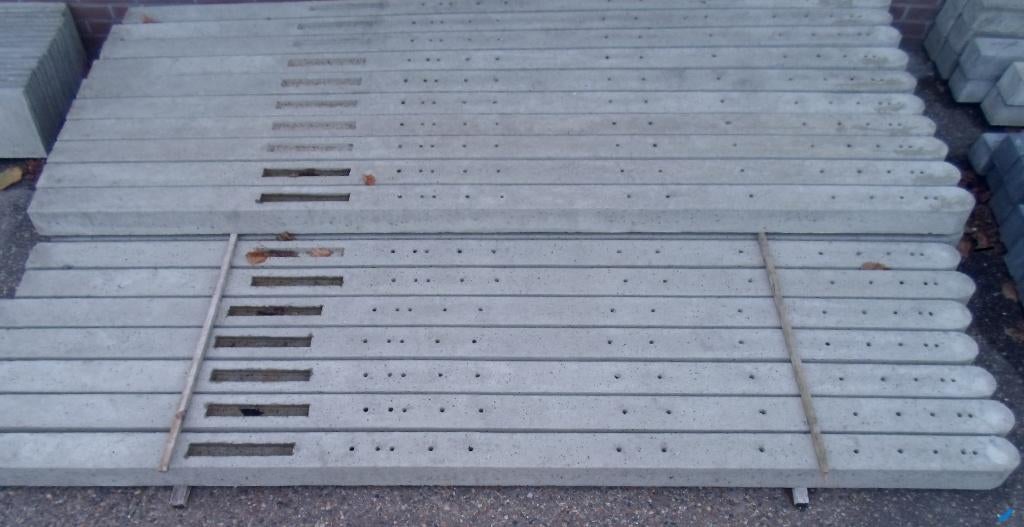 platen betonpalen schutting palen antraciet  beton planken, Neuf, 200 cm ou plus, Enlèvement ou Envoi, 200 cm ou plus