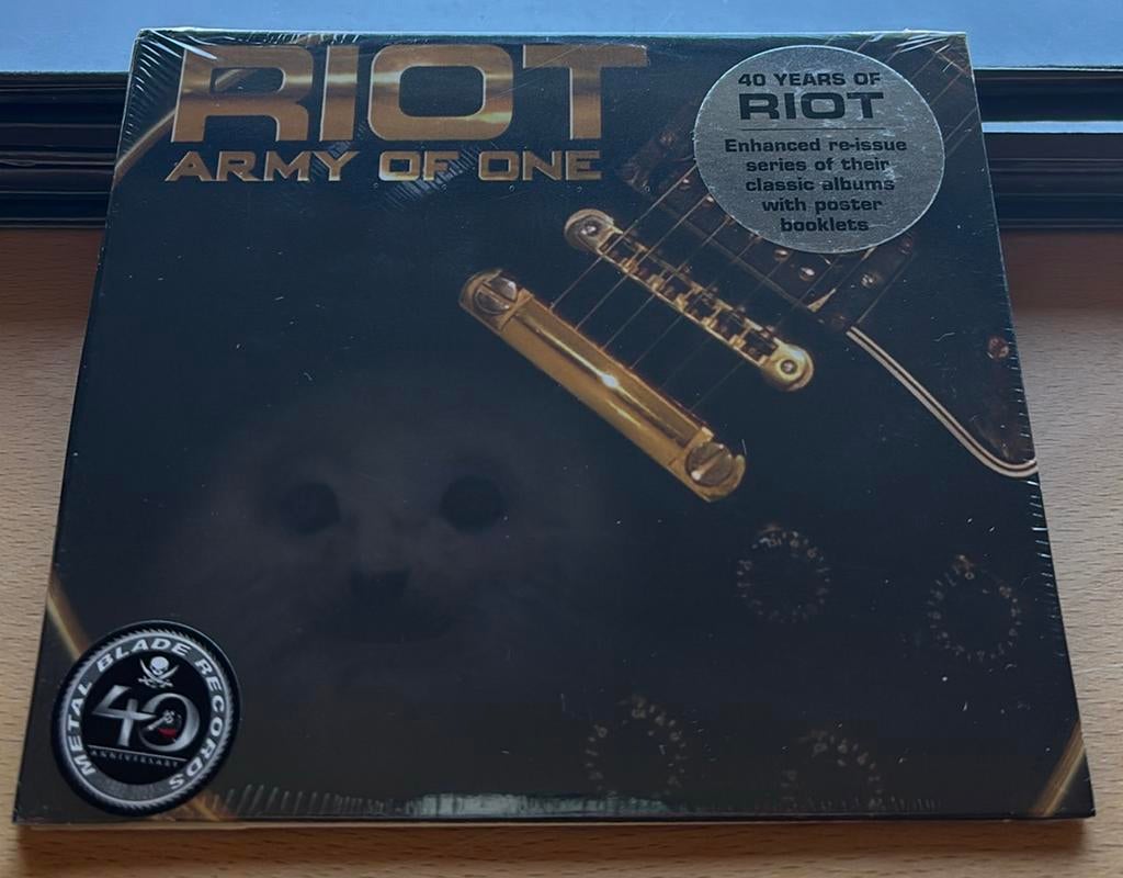 Riot - Army of one (sealed), Cd's en Dvd's, Cd's | Rock, Ophalen of Verzenden, Nieuw in verpakking, Overige genres
