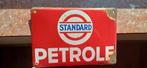 Plaque émaillée ancienne "Standard Petrole" émaillerie belge, Collections, Enlèvement ou Envoi, Utilisé, Panneau publicitaire