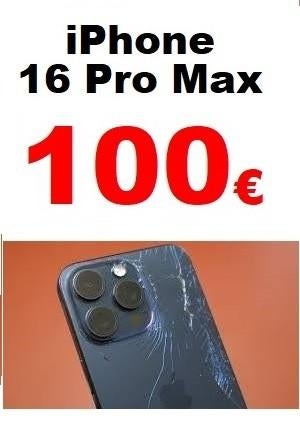 Remplacement vitre arrière iPhone 16 Pro Max pas cher 100€, Ophalen, Apple iPhone
