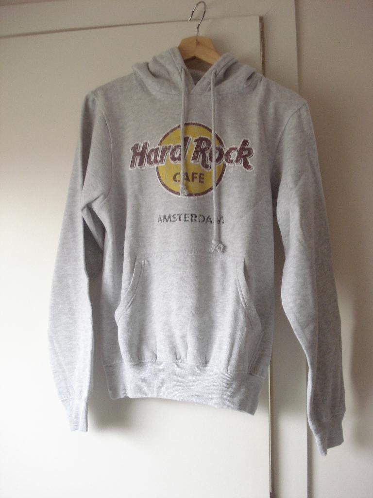 Originele Hardrock Café Amsterdam sweater, unisex. mt S, Ophalen of Verzenden, Gedragen, Maat 36 (S), Grijs
