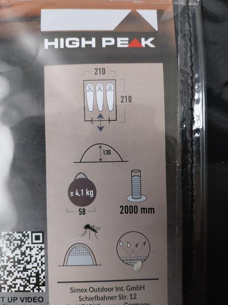 Tente, Enlèvement, Comme neuf, Jusqu'à 3