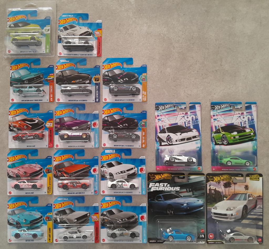 Datsun en Nissan - Hot Wheels, Ophalen of Verzenden, Nieuw