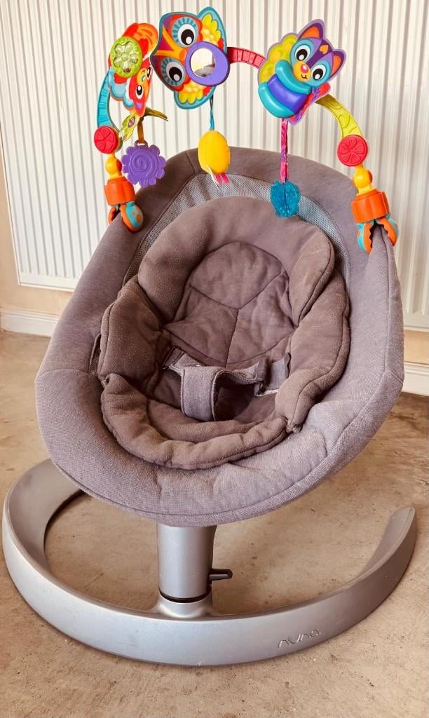 Nuna babywip/ grow / relax met speelgoedboog, Gebruikt, Schommelstoel, Verstelbaar, Ophalen