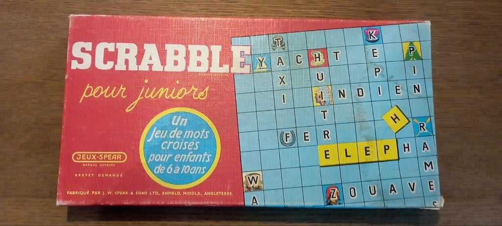 Jeu Scrabble Junior 1960, Hobby & Loisirs créatifs, Jeux de société | Jeux de plateau, Enlèvement ou Envoi