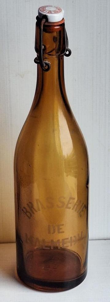 Belle grande ancienne bouteille Brasserie de Malmedy  beschikbaar voor biedingen