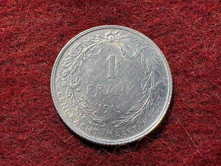 1 Frank Devreese - 1913 NL (#094#), Postzegels en Munten, Munten | België, Losse munt, Zilver, Zilver, Ophalen of Verzenden