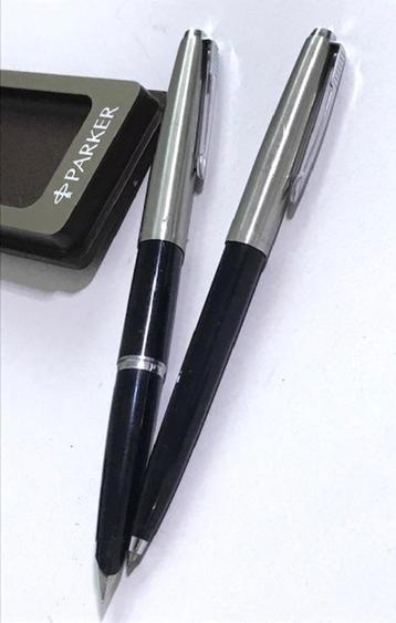 Parker balpen/vulpen schrijfset 2 stuks vintage beschikbaar voor biedingen
