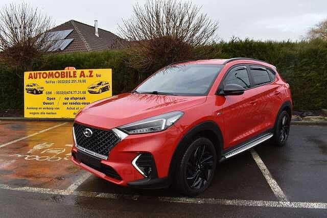 Hyundai TUCSON 1.6 T-GDi Feel N-Line DCT 4X4 ***12M, Auto's, Hyundai, Bedrijf, Tucson, 4x4, ABS, Adaptieve lichten, Airbags, Airconditioning