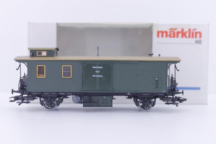 Marklin 4212 HO bagage rijtuig Pwi Wü 09 KWStE, Hobby en Vrije tijd, Modeltreinen | H0, Zo goed als nieuw, Wagon, Wisselstroom