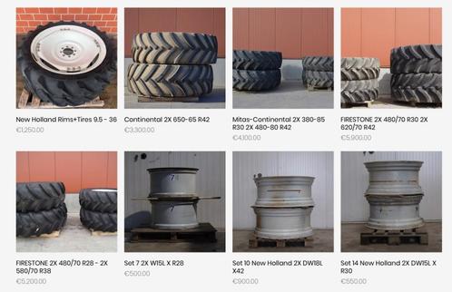 New Holland Velgen & Banden Te koop, Zakelijke goederen, Landbouw | Onderdelen | Banden, Velgen en Assen, Ophalen