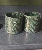 Windlicht/ theelichthouder groen, Ophalen, Overige materialen, Zo goed als nieuw, Minder dan 25 cm