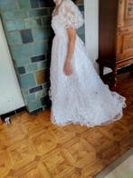 Trouwkleed vintage, Enlèvement, Comme neuf, Blanc, Robe de mariée