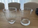 2 glazen vazen NIEUW, Huis en Inrichting, Woonaccessoires | Vazen, Ophalen, Zwart, Nieuw, Glas