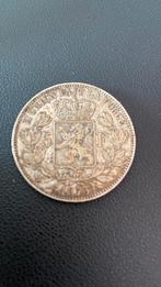 Munt Leopold 2 5 franc zilver 1873, Zilver, Ophalen of Verzenden, Zilver