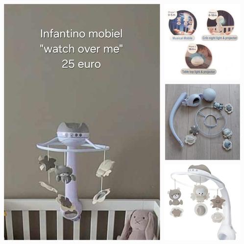 Infantino mobiel 3 in 1 "watch over me", Enfants & Bébés, Jouets | Jouets de bébé, Comme neuf, Mobile, Avec lumière, Sonore, Enlèvement ou Envoi