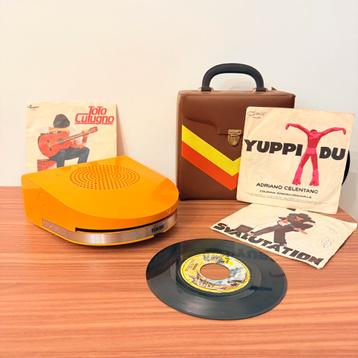 VINTAGE PLATENSPELER MINERVA GA45-R SPACE AGE PLATENSLIKKER beschikbaar voor biedingen