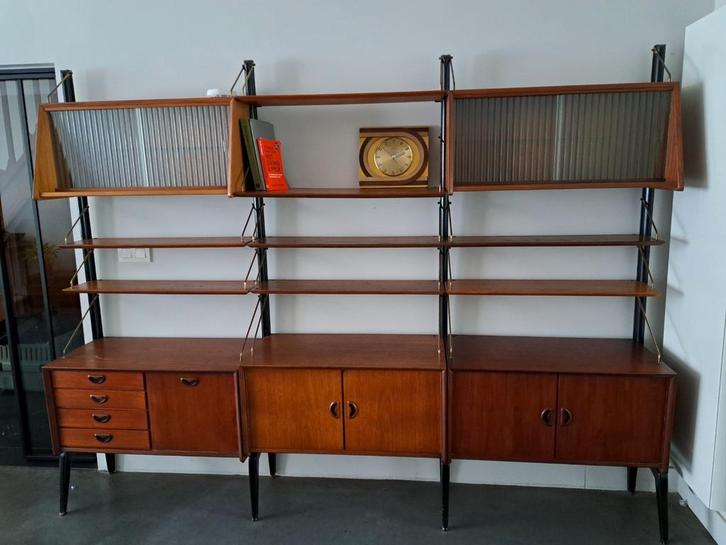 louis van Teeffelen moduleerbaar wandsysteem, Huis en Inrichting, Kasten | Wandmeubels, Zo goed als nieuw, Ophalen