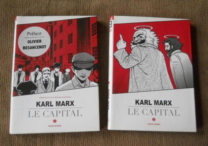 Karl Marx - Le Capital en manga (2 tomes), Boeken, Stripverhalen, Gelezen, Ophalen of Verzenden