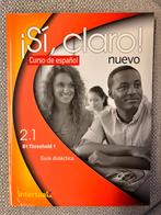 Diaz - si claro nuevo 2.1 guia didactica, Ophalen of Verzenden, Nederlands, Diaz