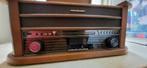 Platendraaier cd/casette speler en bleutooth, Audio, Tv en Foto, Radio's, Ophalen, Zo goed als nieuw