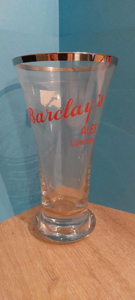 Barclay's   Ale  Londen  zilverboord, Verzamelen, Biermerken, Gebruikt, Glas of Glazen, Overige merken, Ophalen of Verzenden