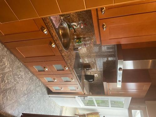 Keuken, Huis en Inrichting, Keuken | Complete keukens, Zo goed als nieuw, Dubbelwandige keuken, Bruin, Graniet of Steen, Ophalen