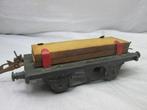 HORNBY  blikken speelgoed trein wagon met houten planken, Ophalen of Verzenden, Wagon