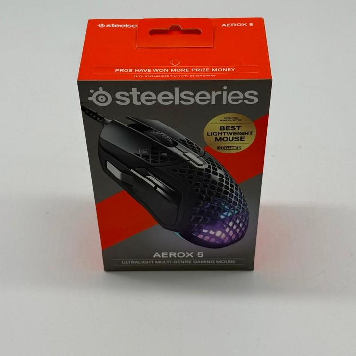 Steelseries Aerox 5 - Ultralight Multi-Genre Gaming muis, Computers en Software, Muizen, Muis, Bedraad, Gaming muis, Ophalen of Verzenden