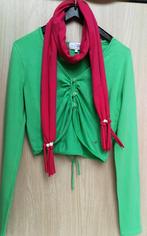 Groen gilet+ sjaaltje - Terre Bleue - maat 158-164, Meisje, Trui of Vest, Ophalen of Verzenden, Zo goed als nieuw