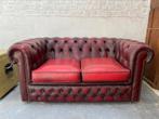 Chesterfield rood Oxblood, Huis en Inrichting, Zetels | Zetels, Ophalen, Zo goed als nieuw, Leer