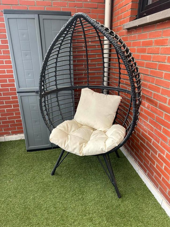 Eggchair - Tuinstoel, Tuin en Terras, Tuinstoelen, Gebruikt, Ophalen of Verzenden