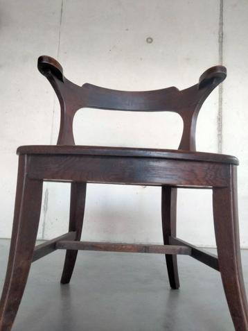 antiek Art Nouveau Jugendstil fauteuil brede stoel beschikbaar voor biedingen