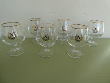 Set Napoleon Mandarine glazen beschikbaar voor biedingen