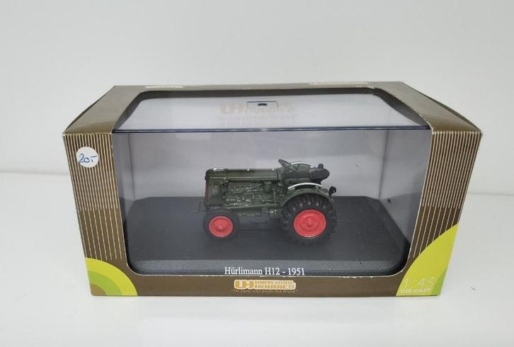 1:43 UH Universal Hobbies 6052 Hürlimann H12 1951, Hobby en Vrije tijd, Modelauto's | 1:43, Zo goed als nieuw, Tractor of Landbouw